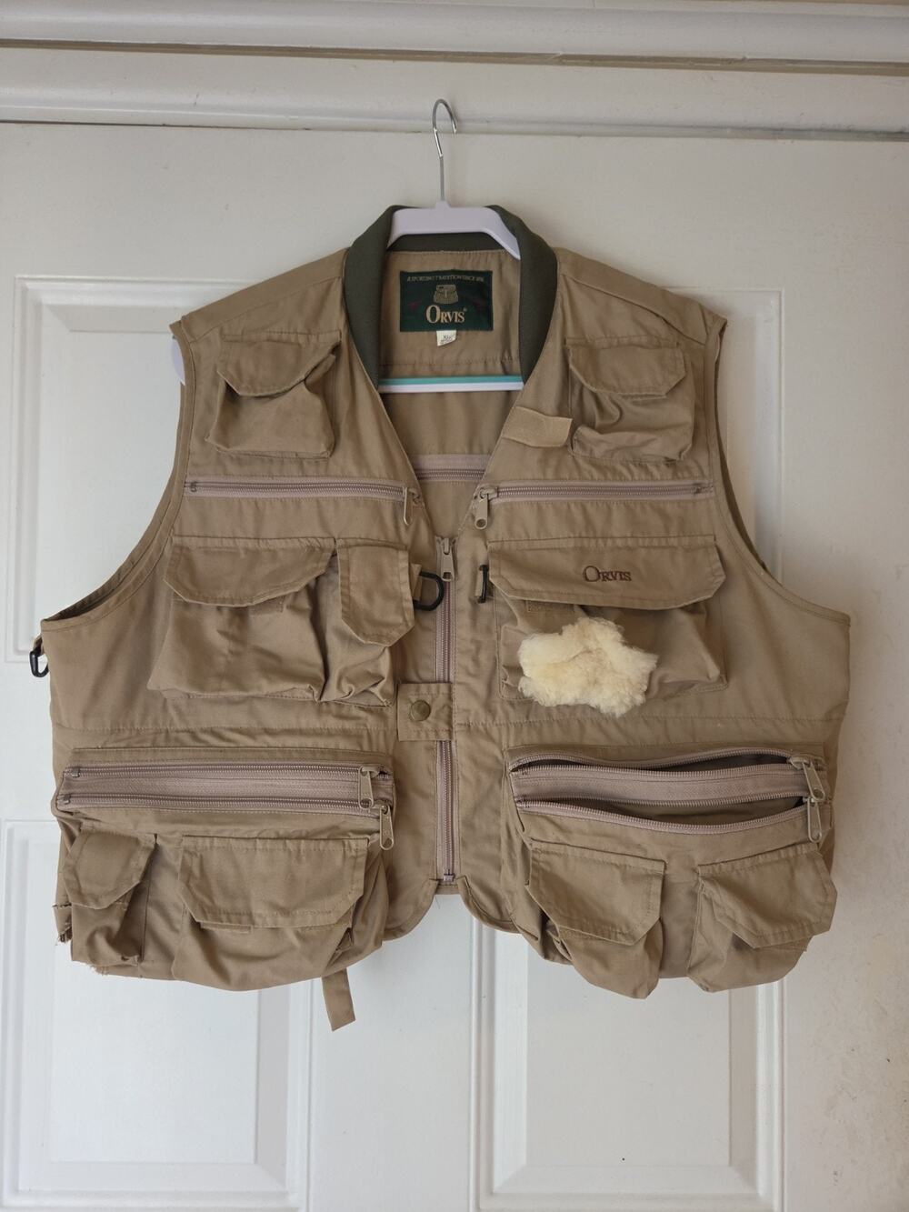 Orvis XL Multi-Pocket Utility Fly Fishing Vest Men’s Outdoor Hunting Khaki Vtg